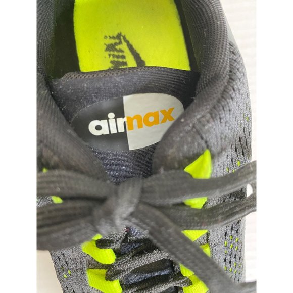 Nike Air Max 2015 Running Shoes Men’s Size 9 Black Gray Volt 749212-002 Workout - Picture 3 of 9